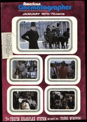 American Cinematographer - January 1973 Cover